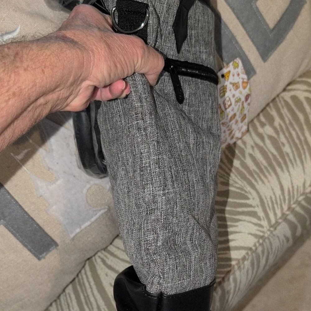 Tippinia Black & Gray 2 Bottle Wine Thermal Bag